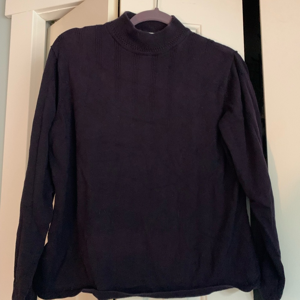 Women's Purple Turtleneck Sweater